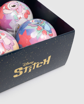 Disney Набор елочных шаров Angel and Stitch 4 шт DN90435