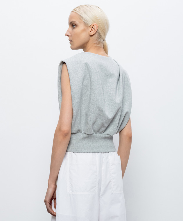 3.1 Phillip Lim Серый меланжевый топ S26110382TFT изображение 4