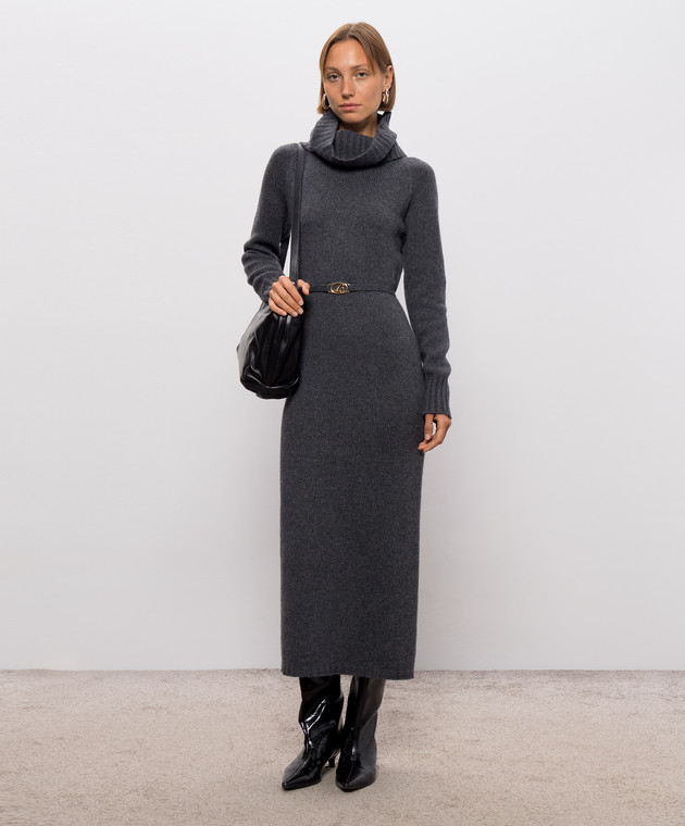 Twinset Серое платье с шерстью 262TT3212 изображение 2