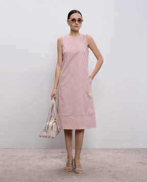 Peserico Рожева сукня з ланцюжком моніль A0271901979