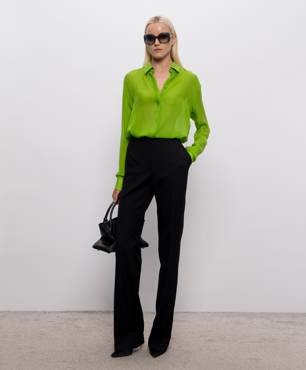 Tom Ford Зелена блуза із шовку CA3343FAX1766 зображення 2
