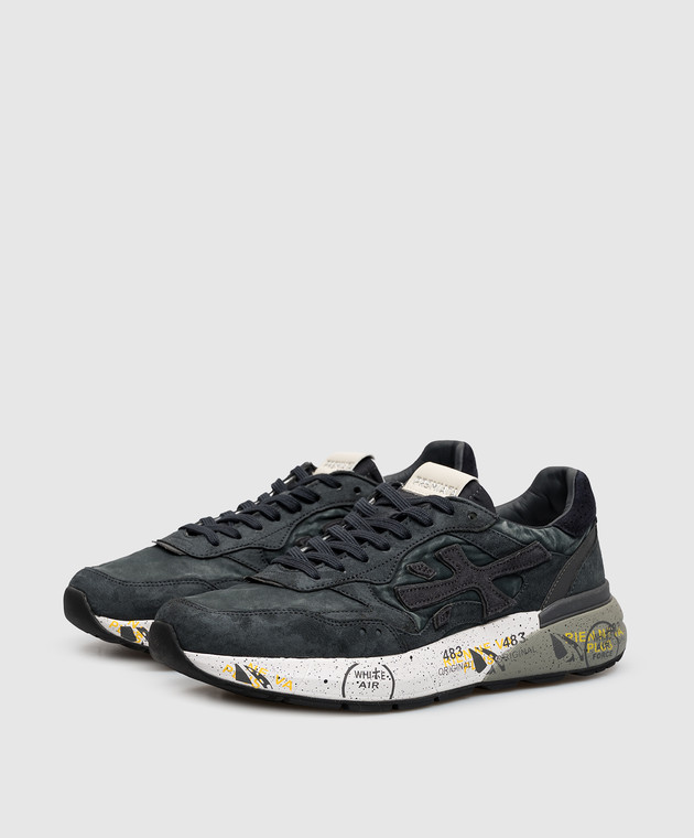 Premiata Синие комбинированные кроссовки Mick 0.1 MICK01 изображение 2