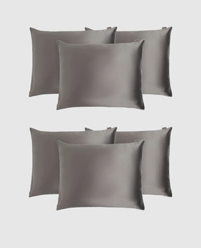 Dore & Rose Серая наволочка из шелка PREMIUMSILKPILLOWCASE