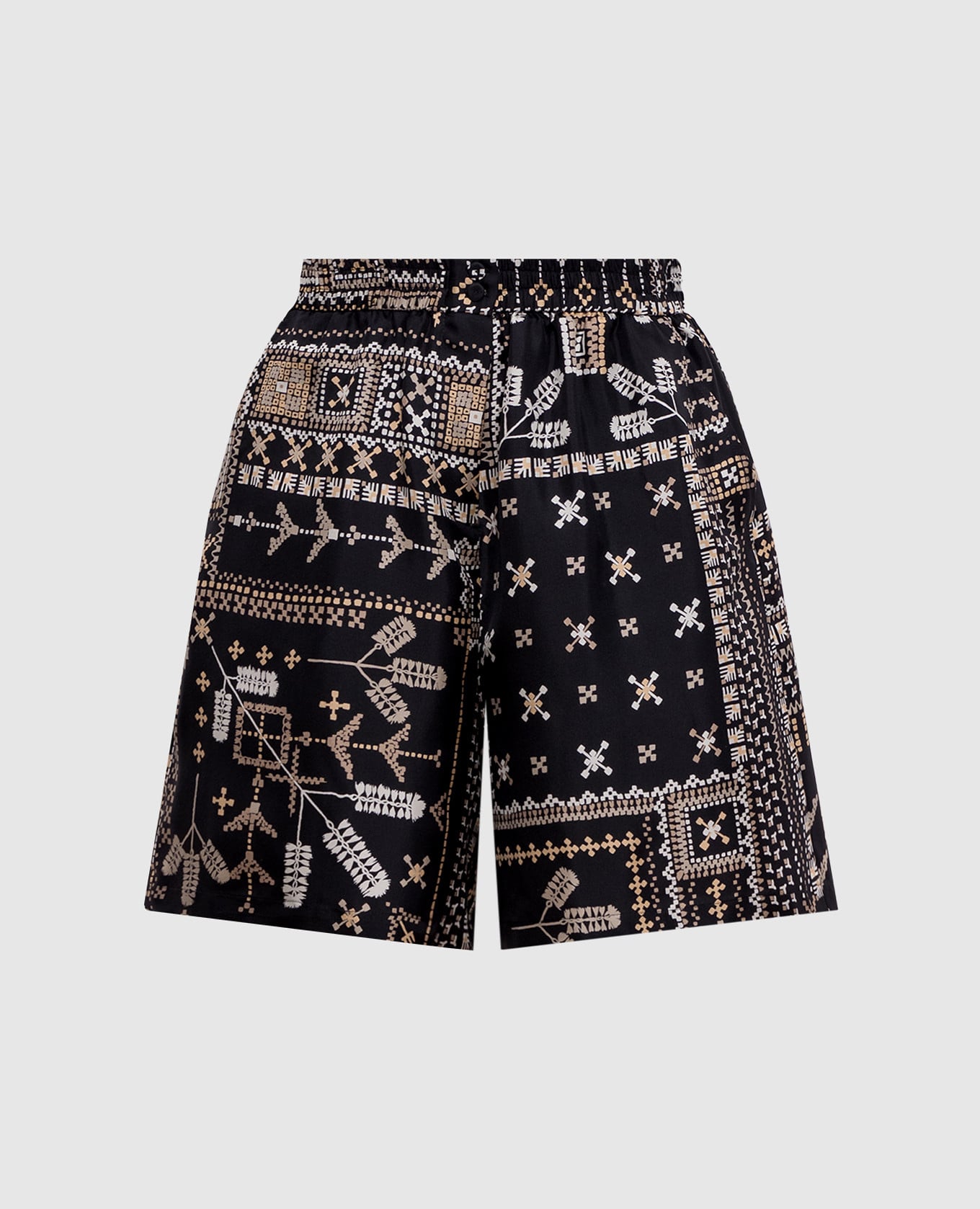 Черные шорты Tumble из шелка