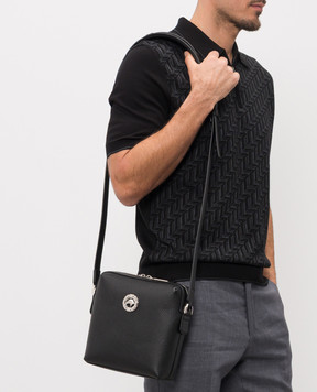 Stefano Ricci Шкіряна сумка чорного кольору з емблемою ND155GTPVD