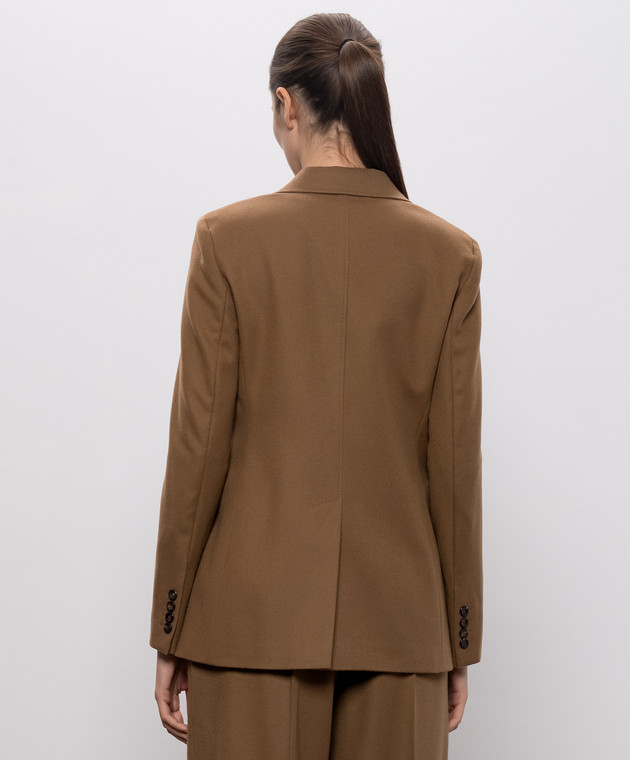 Max Mara Жакет VOLPINO коричневого цвета из шерсти MSTVOLPINO изображение 4