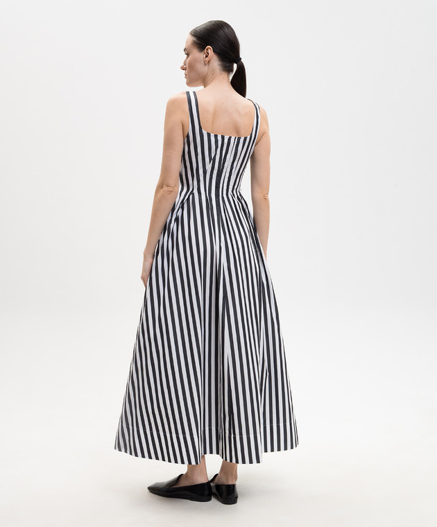 Max Mara Sportmax Белое платье FILMATO в полоску SPXFILMATO изображение 4