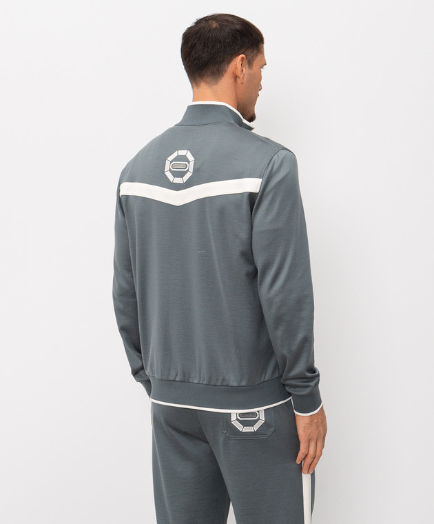 Stefano Ricci Зелена спортивна куртка із шовком K818925R31T26270 зображення 4