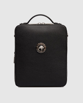 Stefano Ricci Чорна шкіряна сумка з емблемою у вигляді голови орла ND218GTPVD