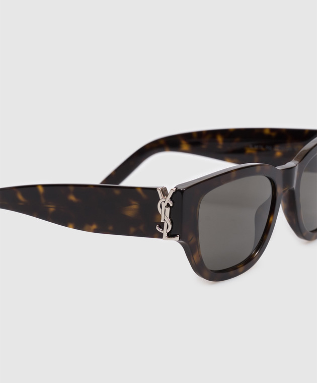 Saint Laurent Коричневые солнцезащитные очки М174 A003E1Y9956 изображение 4