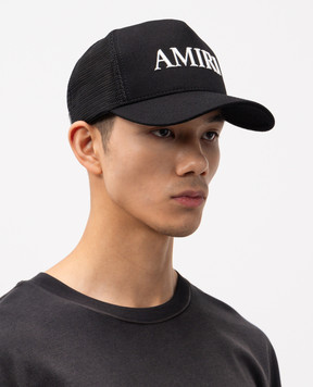 AMIRI Черная кепка с логотипом AMHATR1014