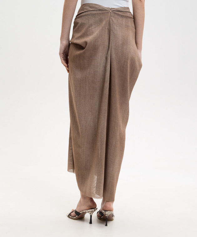 Ermanno Scervino Коричнева спідниця D482O704RWK зображення 4