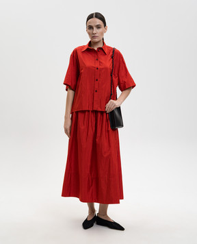 Jil Sander Червона сорочка з шовком J40DL0167J70003