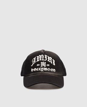 AMIRI Чорна кепка AMIRI HOLLYWOOD TRUCKER AMSAHE1041