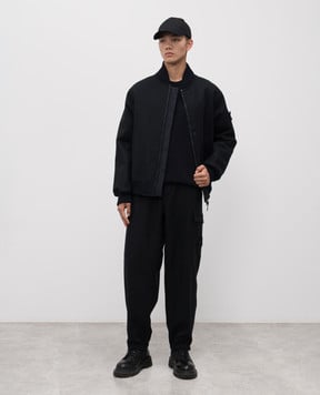Stone Island Синій джемпер з вовни з логотипом K2S155100071S00C4