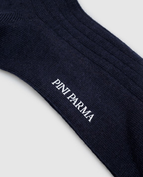 Pini Parma Сині шкарпетки з вовною SOCKBL