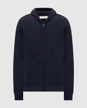 Trussardi Синя спортивна куртка з вишивкою емблеми G8068000130NMF503F01