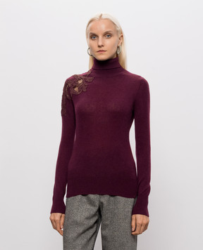 Ermanno Scervino Бордовий гольф з кашеміру D495M317APPYU