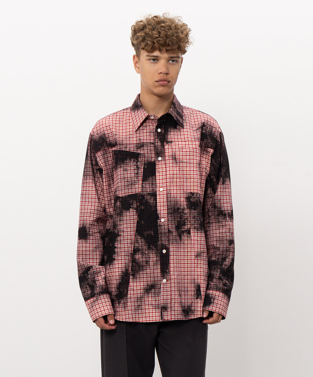 Alexander McQueen Червона сорочка в клітинку 873337QOABV зображення 3