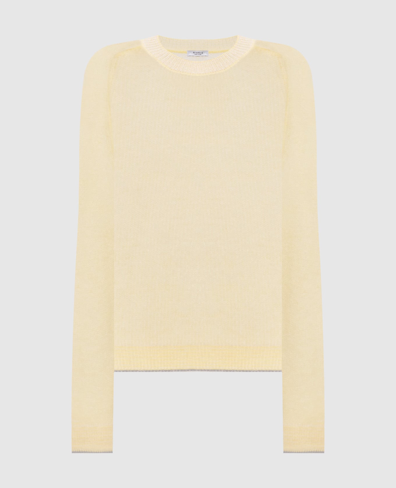 Желтый свитер с шерстью альпаки