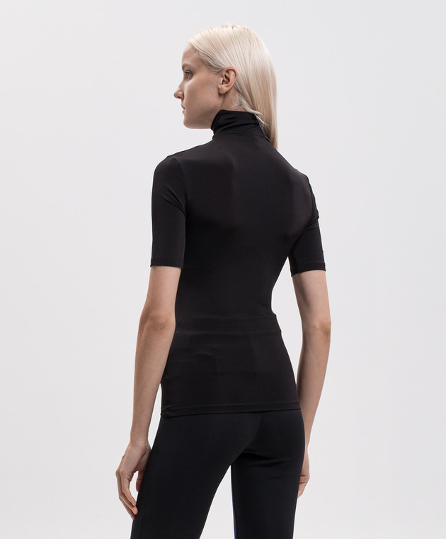 Off-White Черный топ с принтом логотипа 2FA00629T изображение 4