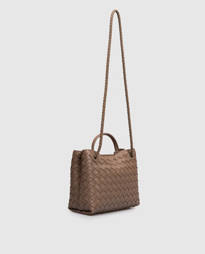 Bottega Veneta Коричневая кожаная сумка Andiamo 766014VCPP1