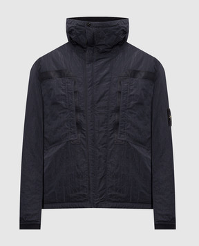 Stone Island Темно-синяя куртка с патчем логотипа L2S15Q100007S0405