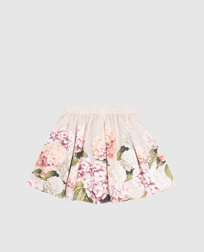 Dolce&Gabbana Дитяча бежева спідниця в принт L55I63FI5NR812+
