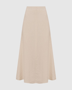 Peserico Бежева спідниця міді з льоном A0504605435