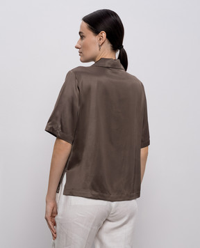 Peserico Коричневая блуза A0640606638