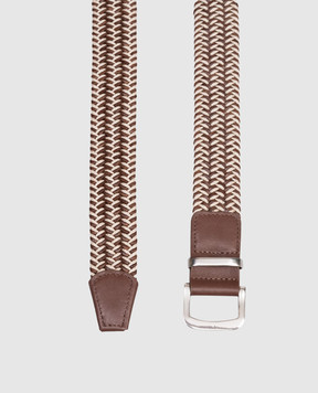 Agnona Коричневий комбінований плетений ремінь L611U2NT1135