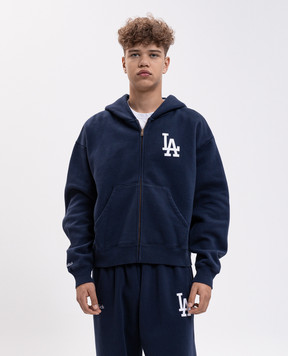 Sporty & Rich Синя утеплена спортивна куртка LA Serif ST094714669BL106