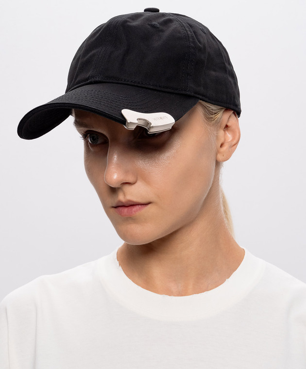 Vetements Чорна кепка з вбудованою відкривачкою UH76CA550B зображення 2