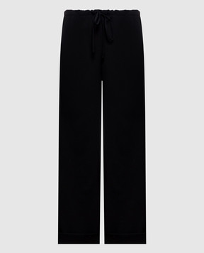 The Row Черные штаны Delano из шерсти 10772W4369