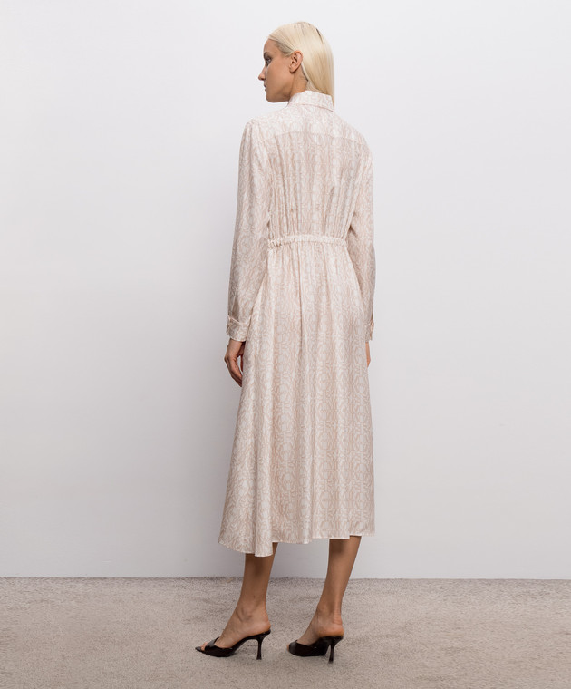 Max Mara Рожева сукня-сорочка FARAONE із шовку MXMFARAONE зображення 3