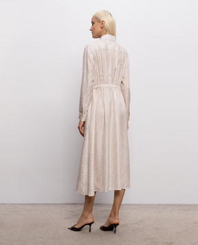 Max Mara Рожева сукня-сорочка FARAONE із шовку MXMFARAONE