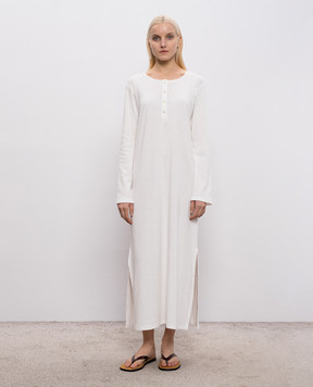 The Row Белое платье миди Latoya 10860K732