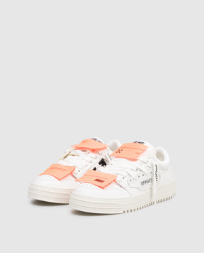 Off-White Бежевые комбинированные кроссовки OW Be Right Back логотипом OWIA28EC99LEA001