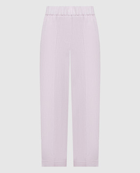 Peserico Розовые брюки из льна P0444502600