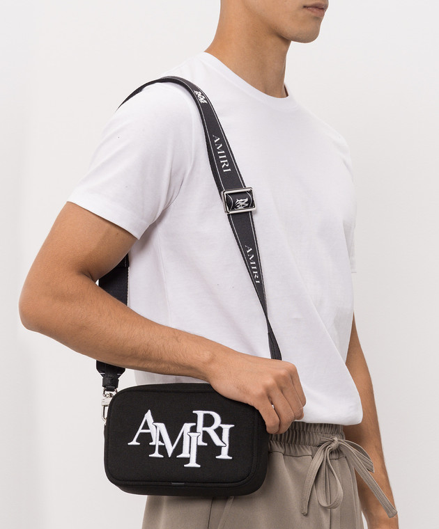 AMIRI Черная сумка с вышивкой логотипа AMBGCM1020 изображение 2