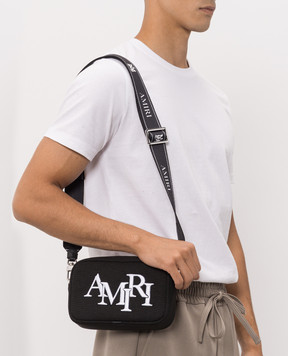 AMIRI Черная сумка с вышивкой логотипа AMBGCM1020