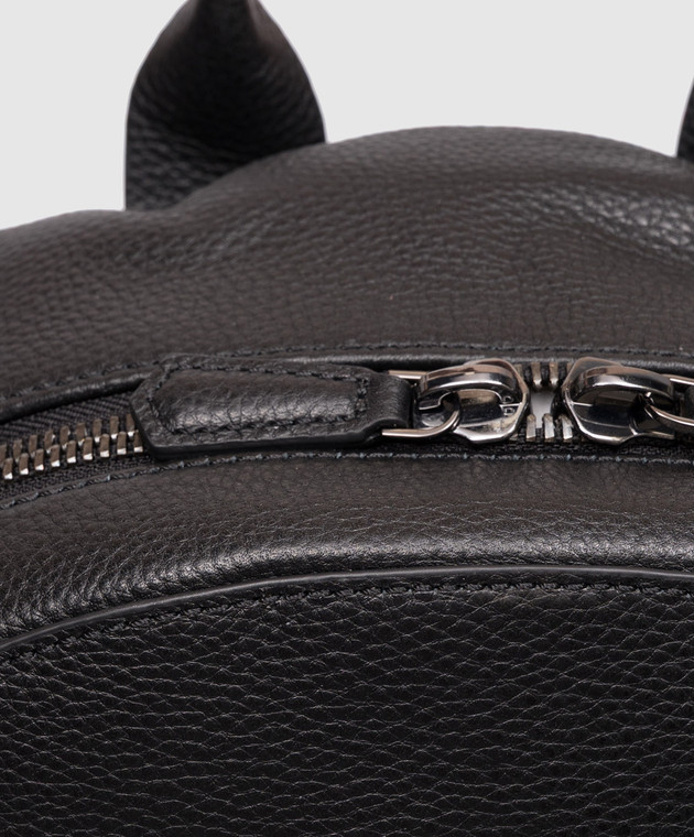 Gianni Chiarini Чорний шкіряний рюкзак ZNUB20635GRNCRV зображення 4