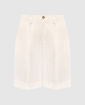 Woolrich Бермуди кольору айворі з льоном CFWWSH2005FRUT3043