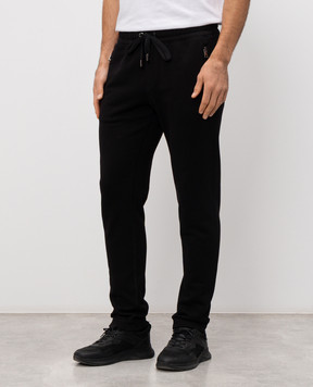 Dolce&Gabbana Черные спортивные брюки с логотипом G4ZCATG7P1C