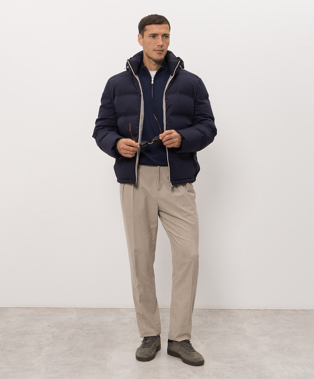 Brunello Cucinelli Джемпер синего цвета M2400124 изображение 2