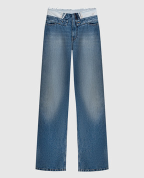 Maison Margiela MM6 Сині джинси з ефектом потертості S52LA0271M30058