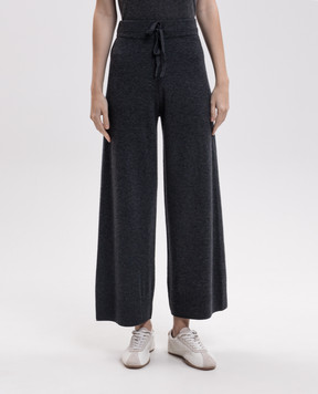 Max Mara Weekend Серые штаны ZINCO из шерсти и кашемира WKDZINCO