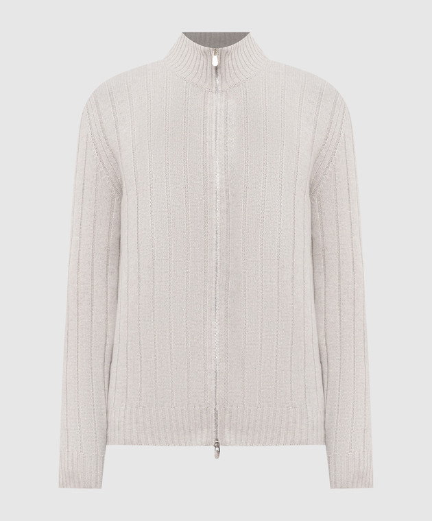 Brunello Cucinelli Серый кардиган из кашемира M22506006