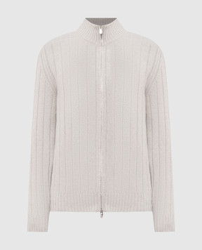 Brunello Cucinelli Сірий кардиган з кашеміру M22506006