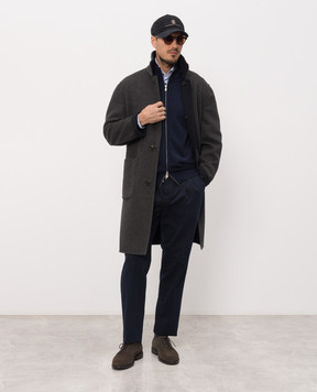 Brunello Cucinelli Двухбортное пальто из кашемира ML4549801